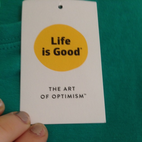 Blue Size Small Life is Good T-Shirt NWT - Picture 5 of 8